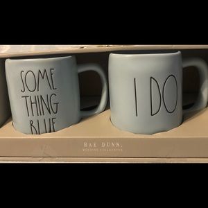 Rae Dunn Wedding “Something Blue” “I Do” Mug Set